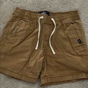 Hollister Brown Casual Shorts with Drawstring
